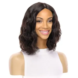 13" Victoria Silk Top Wig Natural Black Wavy