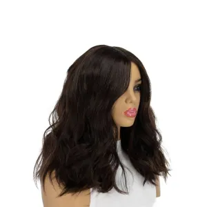 19" Nicole Silk Top Wig Dark Brown