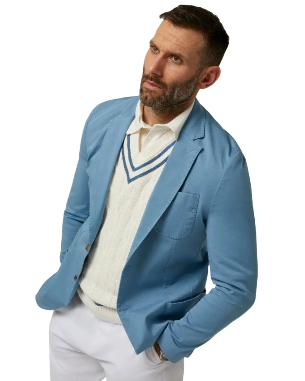 Alan Paine Mens Heymouth Cotton Blazer