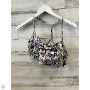 Athletic Bra By Lululemon In Green & Purple, Size: 12