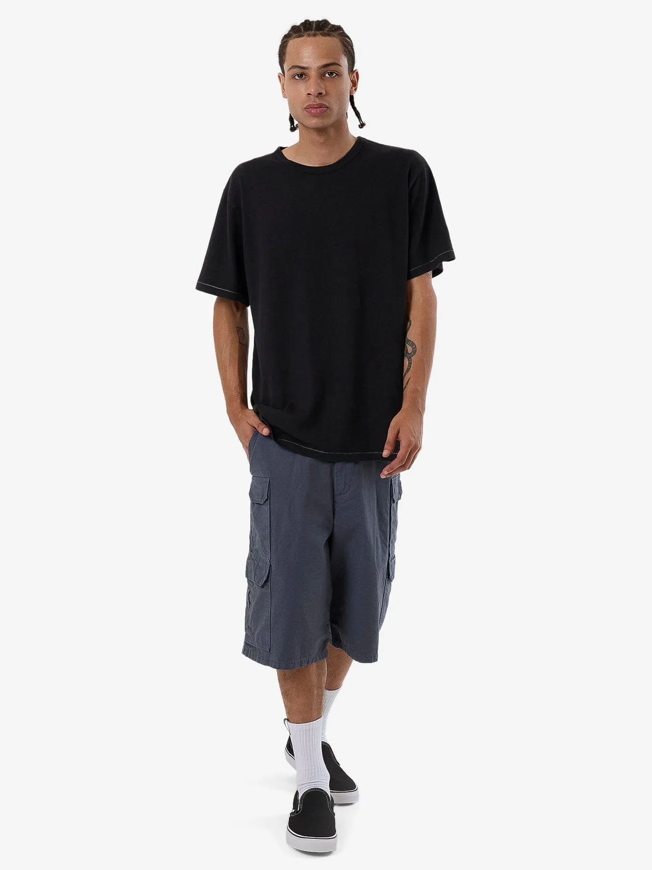 Big Slacker Union Utility Short - Light Petrol