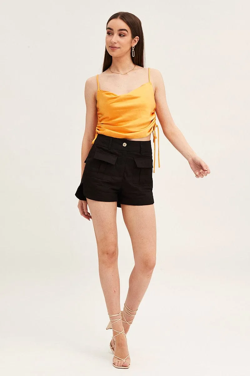 Black Cargo Shorts