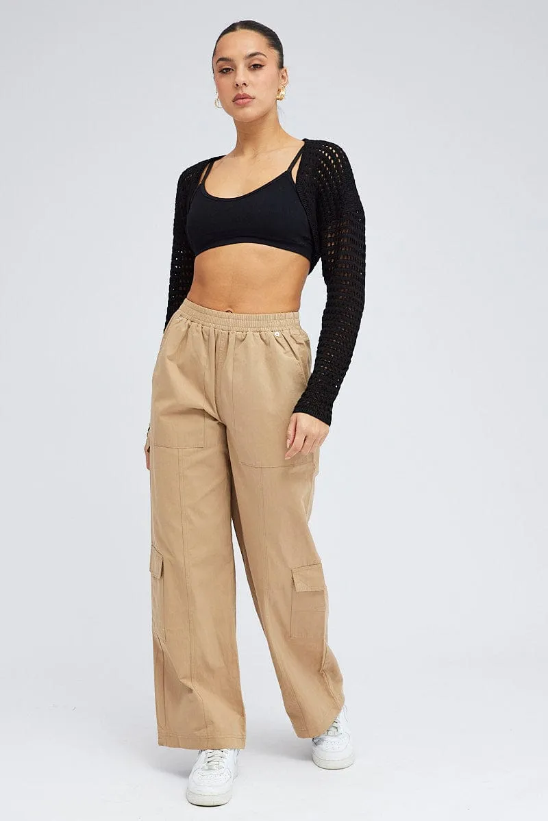 Black Knit Shrug