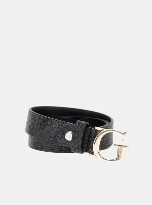 Black Logo Emera Adjustable Belt