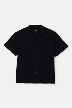 Bunker S/S Camp Collar Shirt - Black