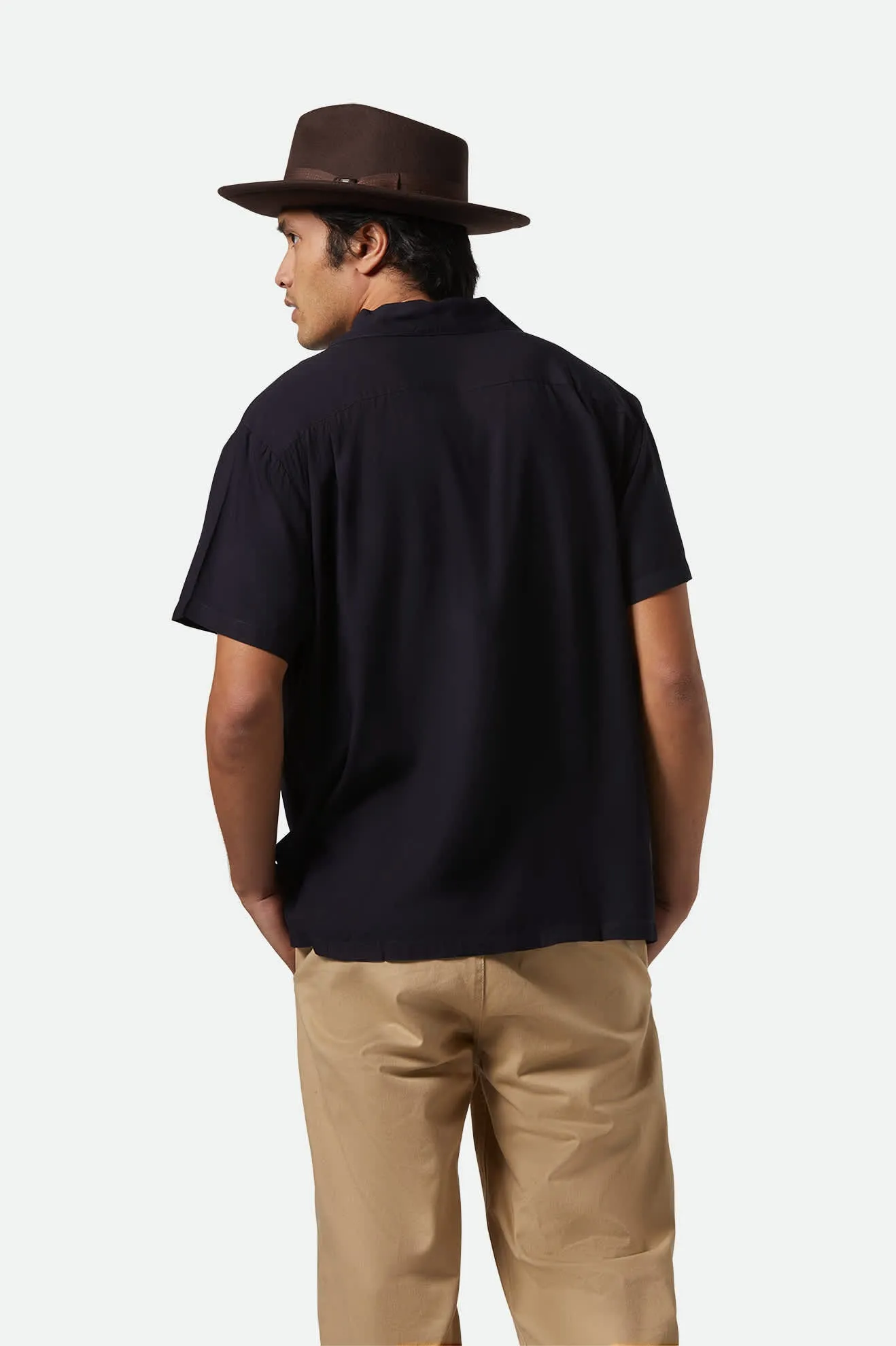 Bunker S/S Camp Collar Shirt - Black