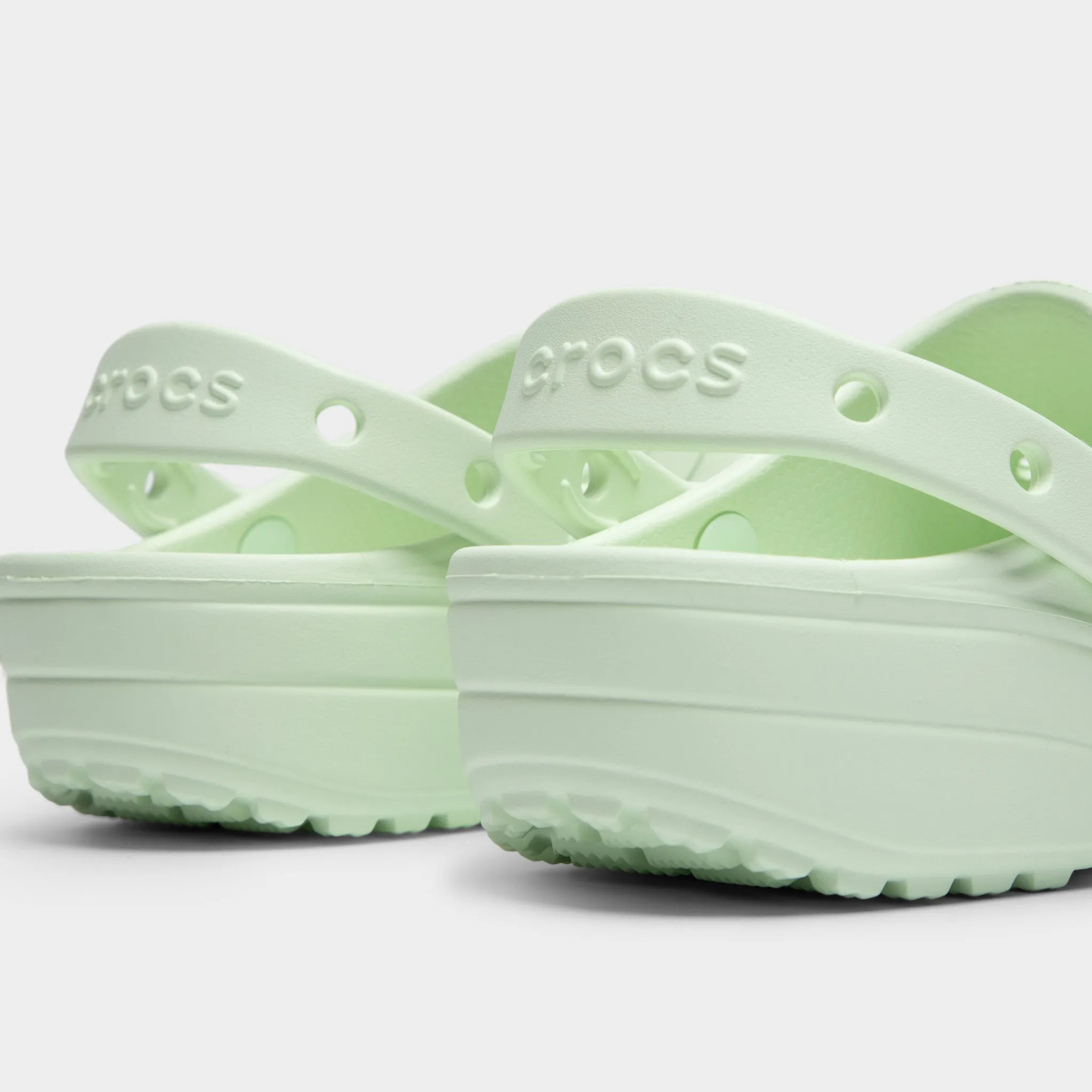 Crocs Women's Classic Floral Cut Out Clog / Jade Tint