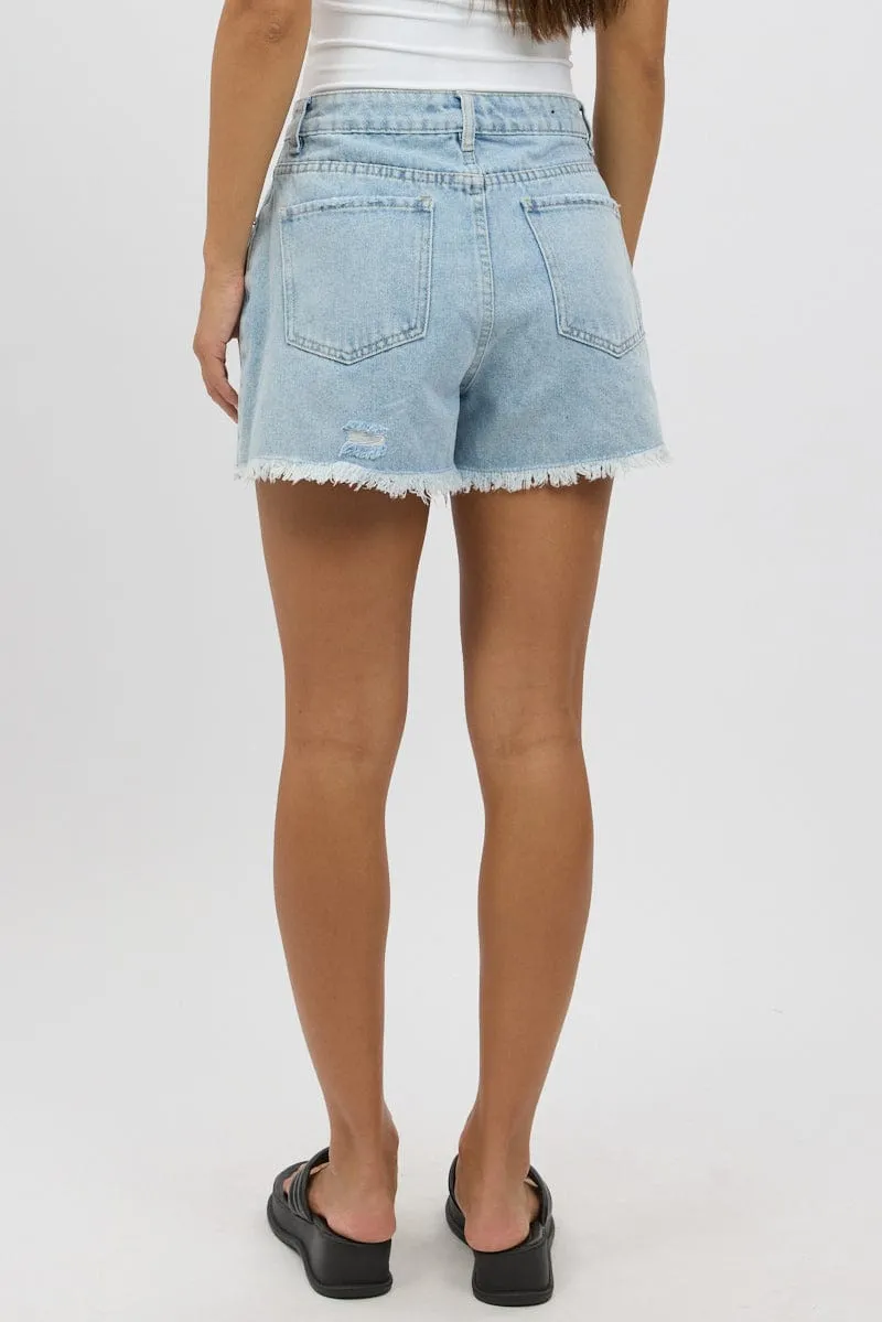 Denim Relaxed Short High Rise