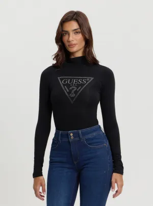 Eco Black Evelyn Logo Bodysuit