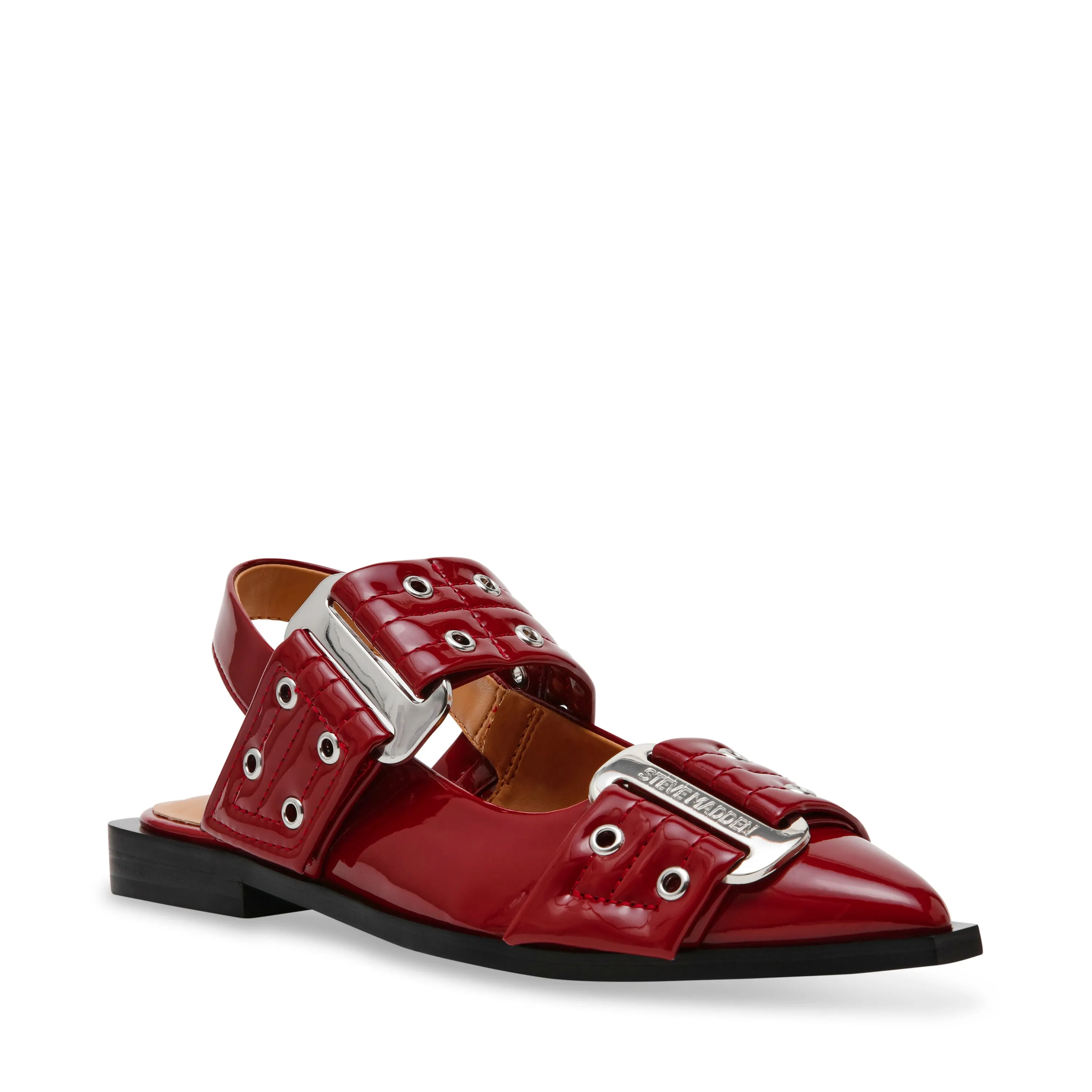 Grand Ave Flat Shoe WINE PATENT