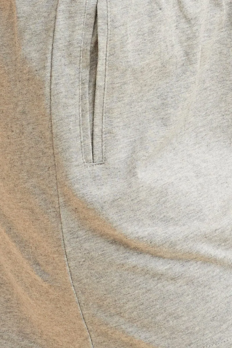 Grey Relaxed Short Pull On Cotton Jersey
