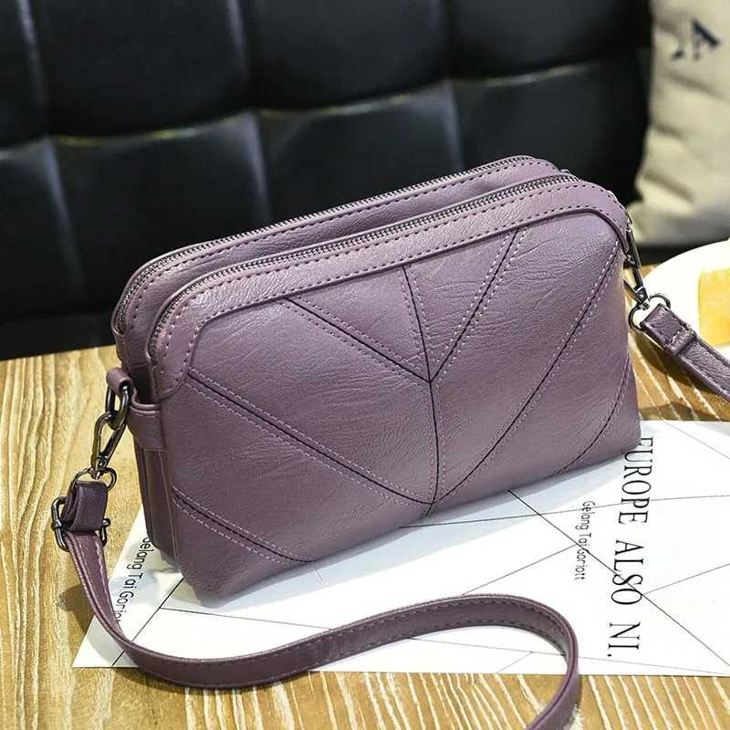 High Quality Women Handbag Luxury Messenger Bag Soft Faux Leather Shoulder Bag