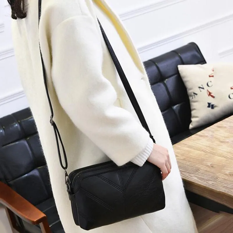 High Quality Women Handbag Luxury Messenger Bag Soft Faux Leather Shoulder Bag