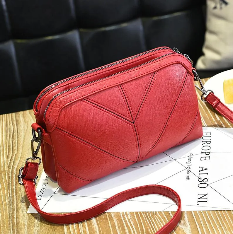 High Quality Women Handbag Luxury Messenger Bag Soft Faux Leather Shoulder Bag