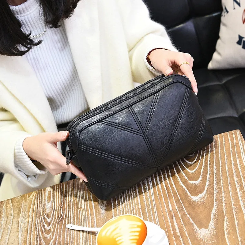 High Quality Women Handbag Luxury Messenger Bag Soft Faux Leather Shoulder Bag