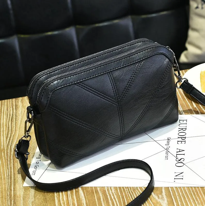 High Quality Women Handbag Luxury Messenger Bag Soft Faux Leather Shoulder Bag