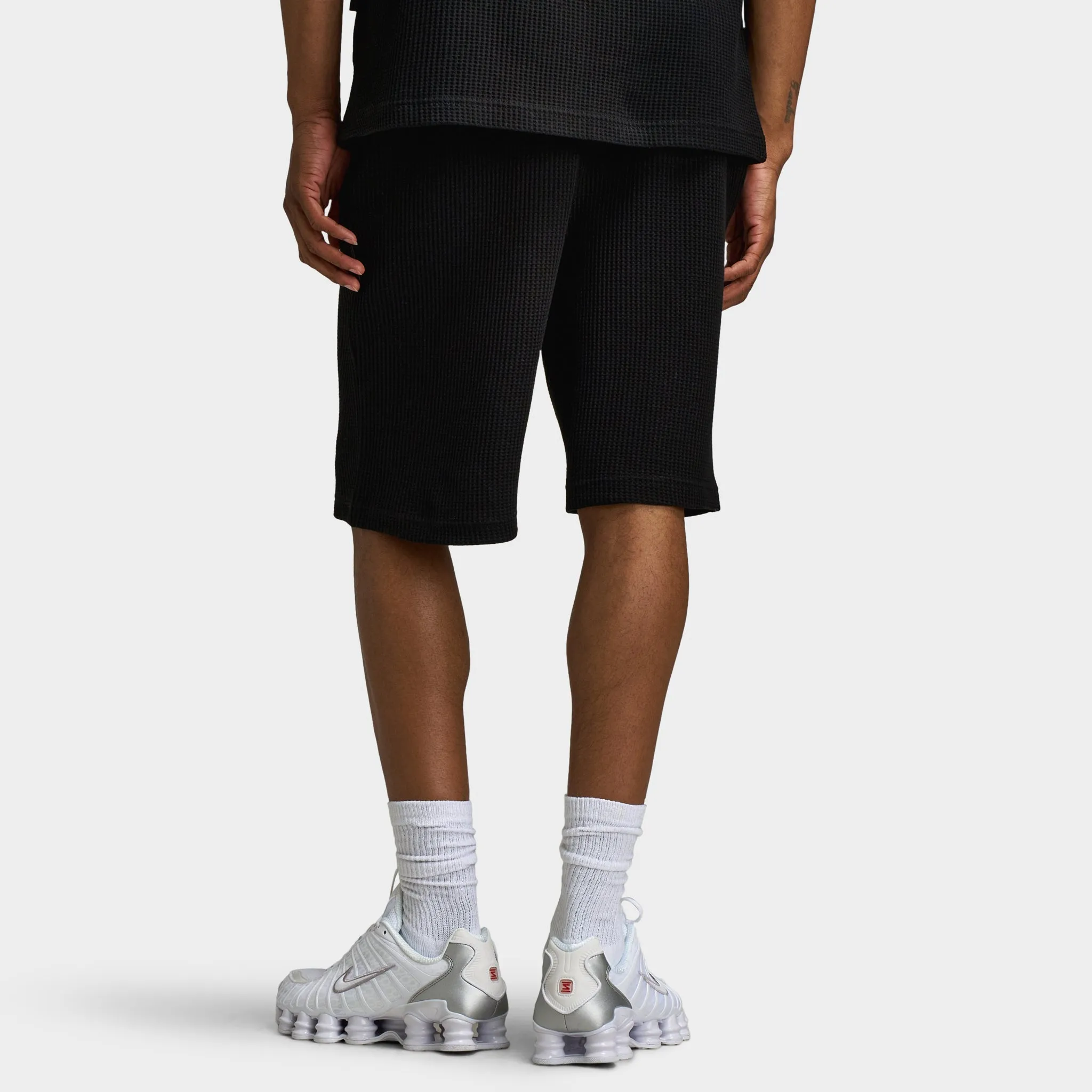 Hoodrich Chroma Waffle Oversized Shorts Black / White