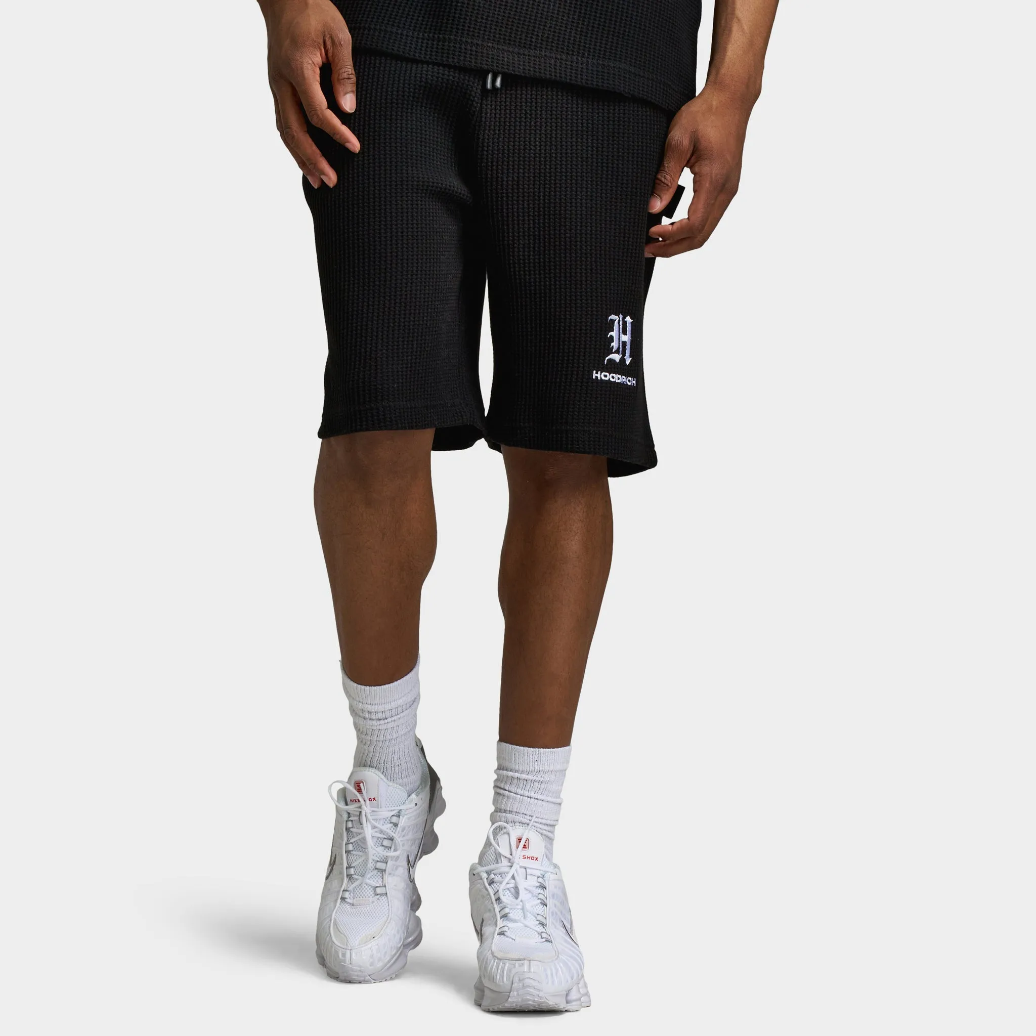 Hoodrich Chroma Waffle Oversized Shorts Black / White