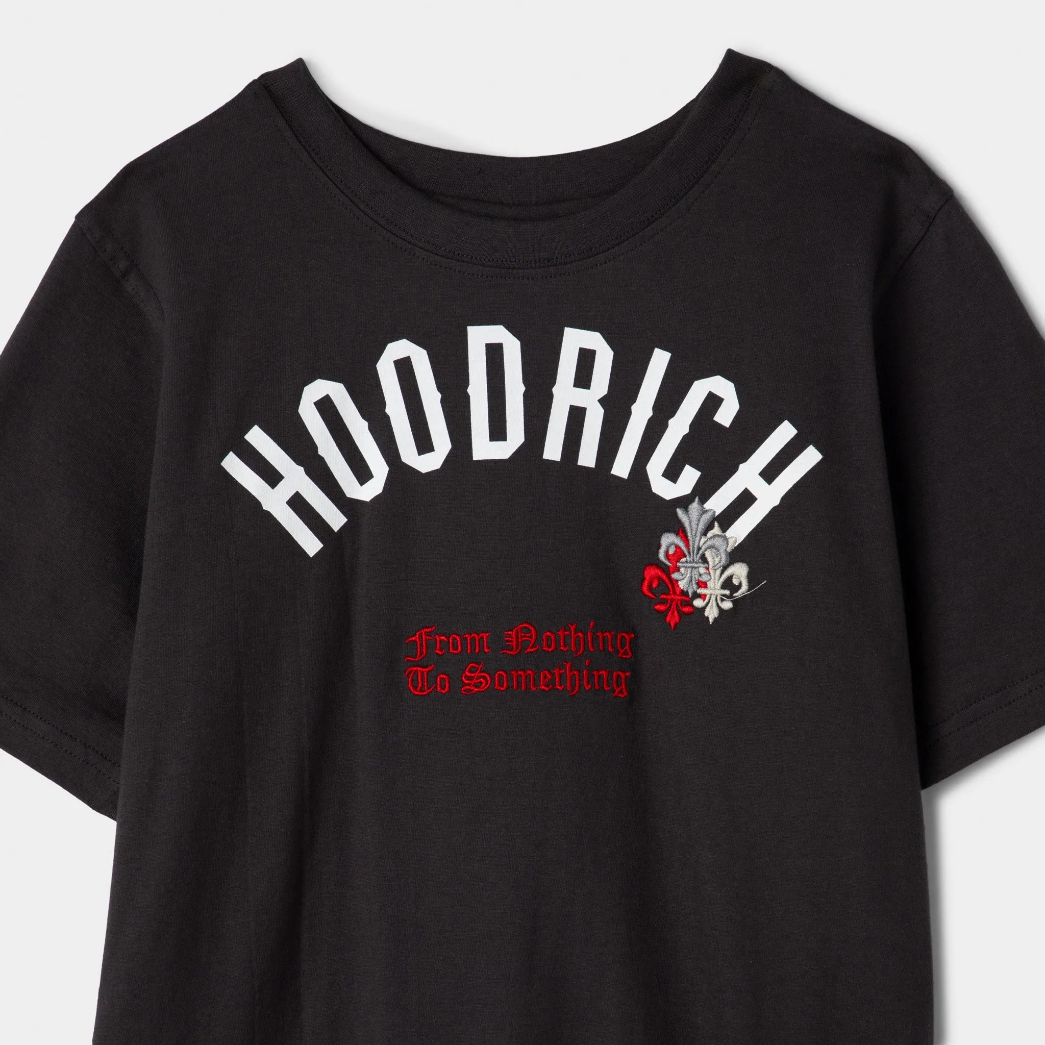 Hoodrich Juniors' Shadow Graphic Tee Asphalt / White - Lychee