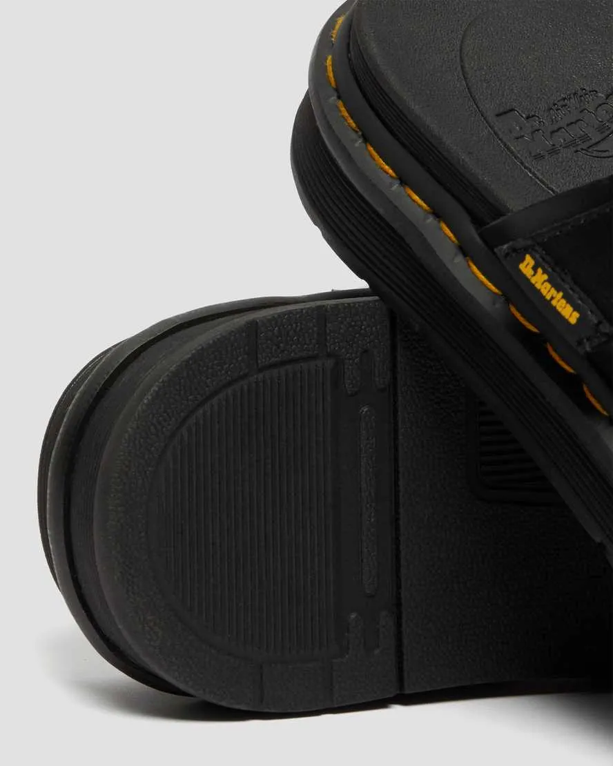 Men's Daxton Leather Slide Sandals Black