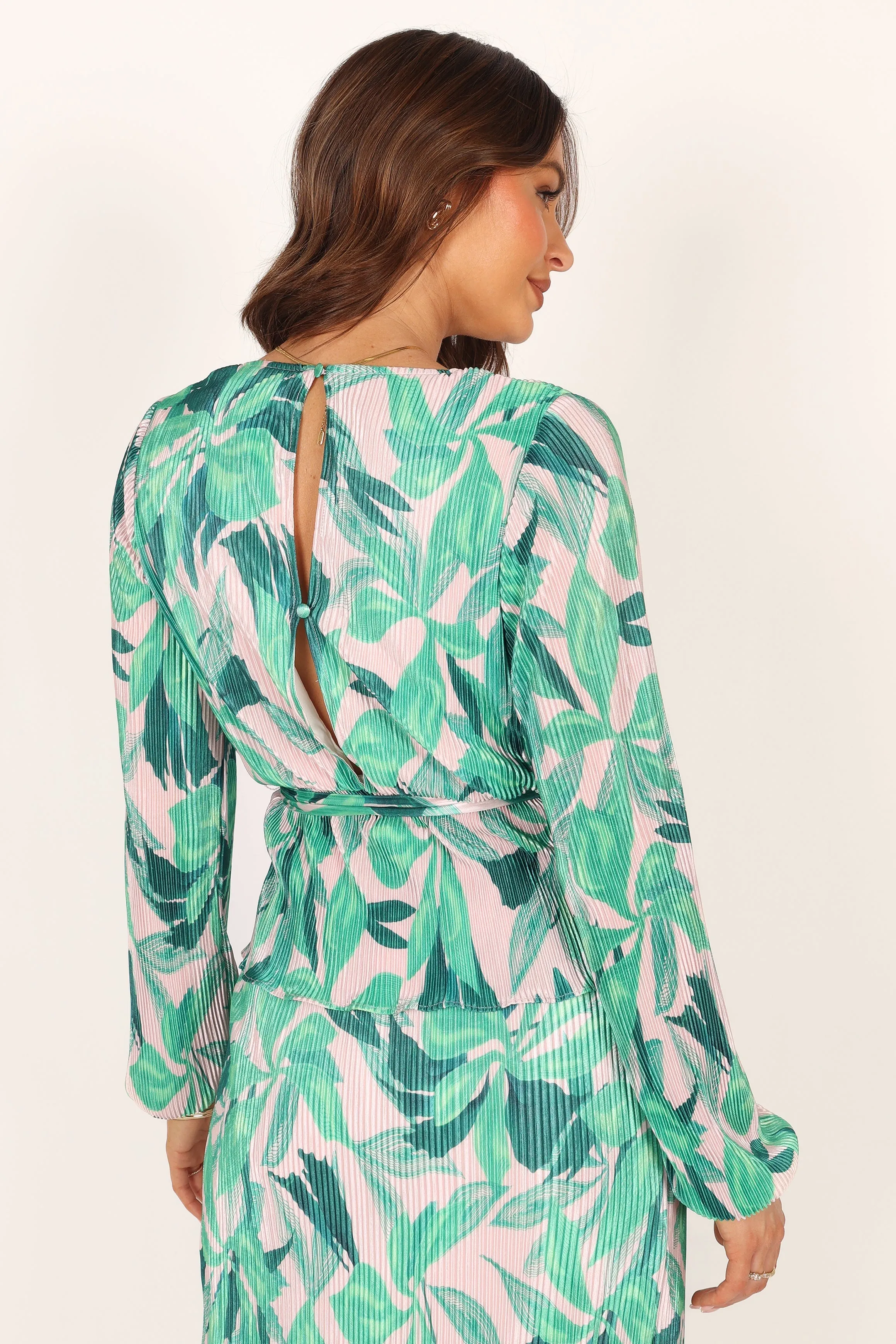 Minelli Pleat Top - Green