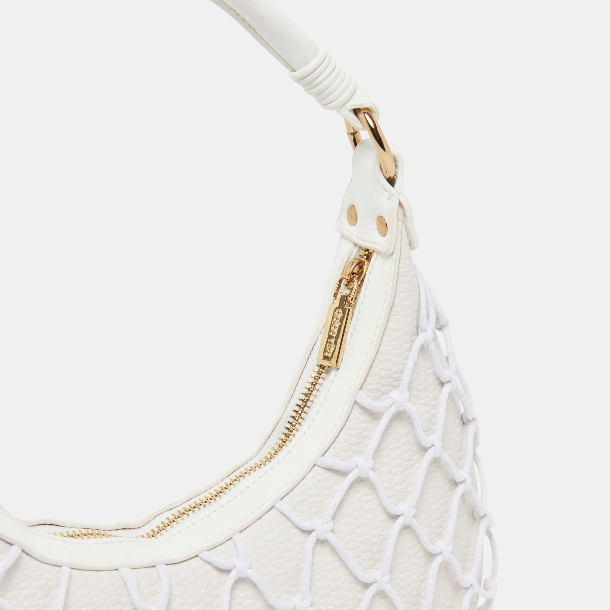 POSITANO SHOULDER BAG WHITE RAFFIA