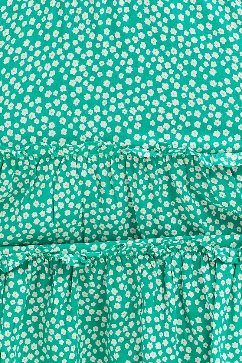 Print Skater Dress Short Sleeve Mini