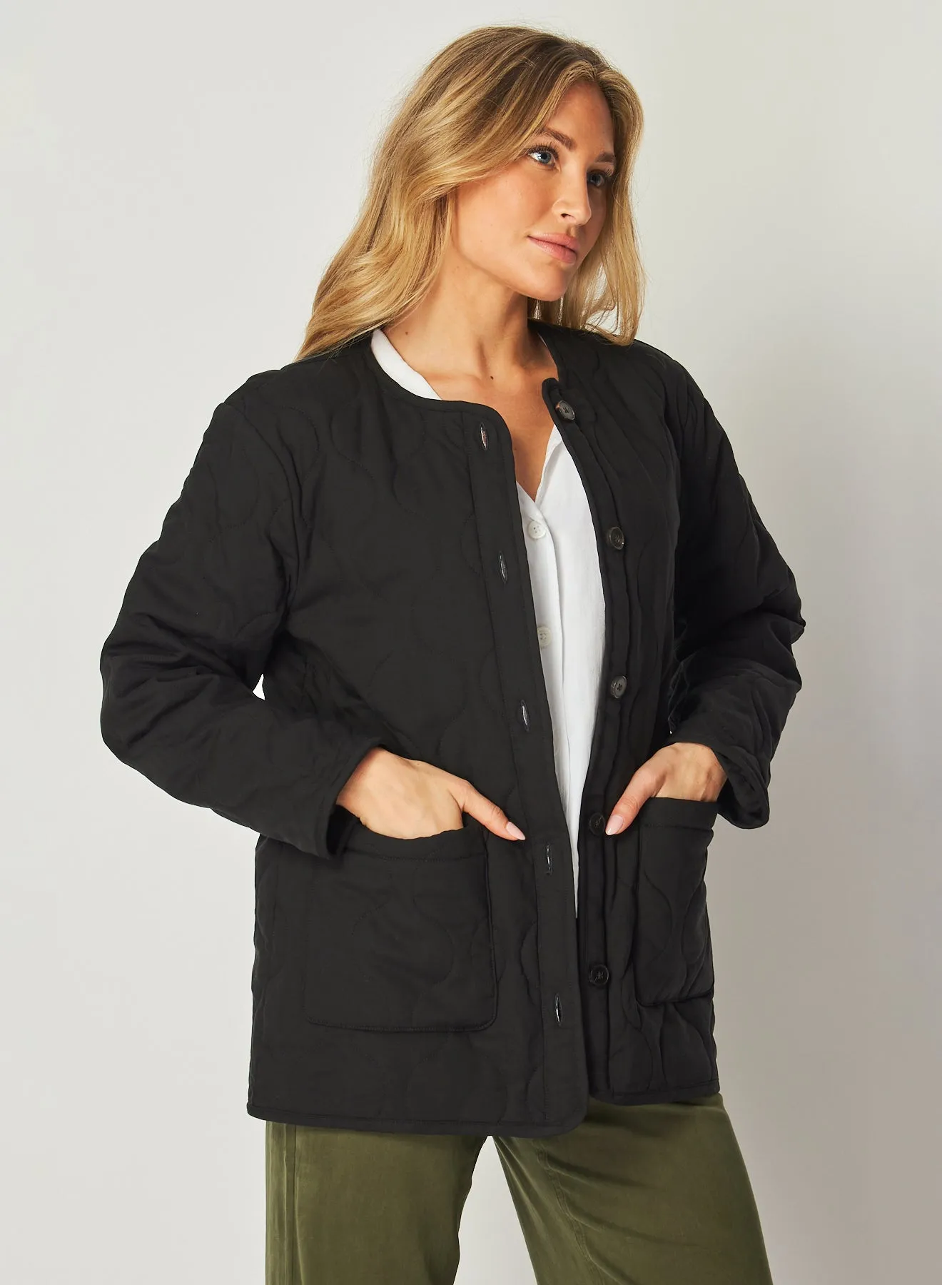 Quilted Jacket - Black
