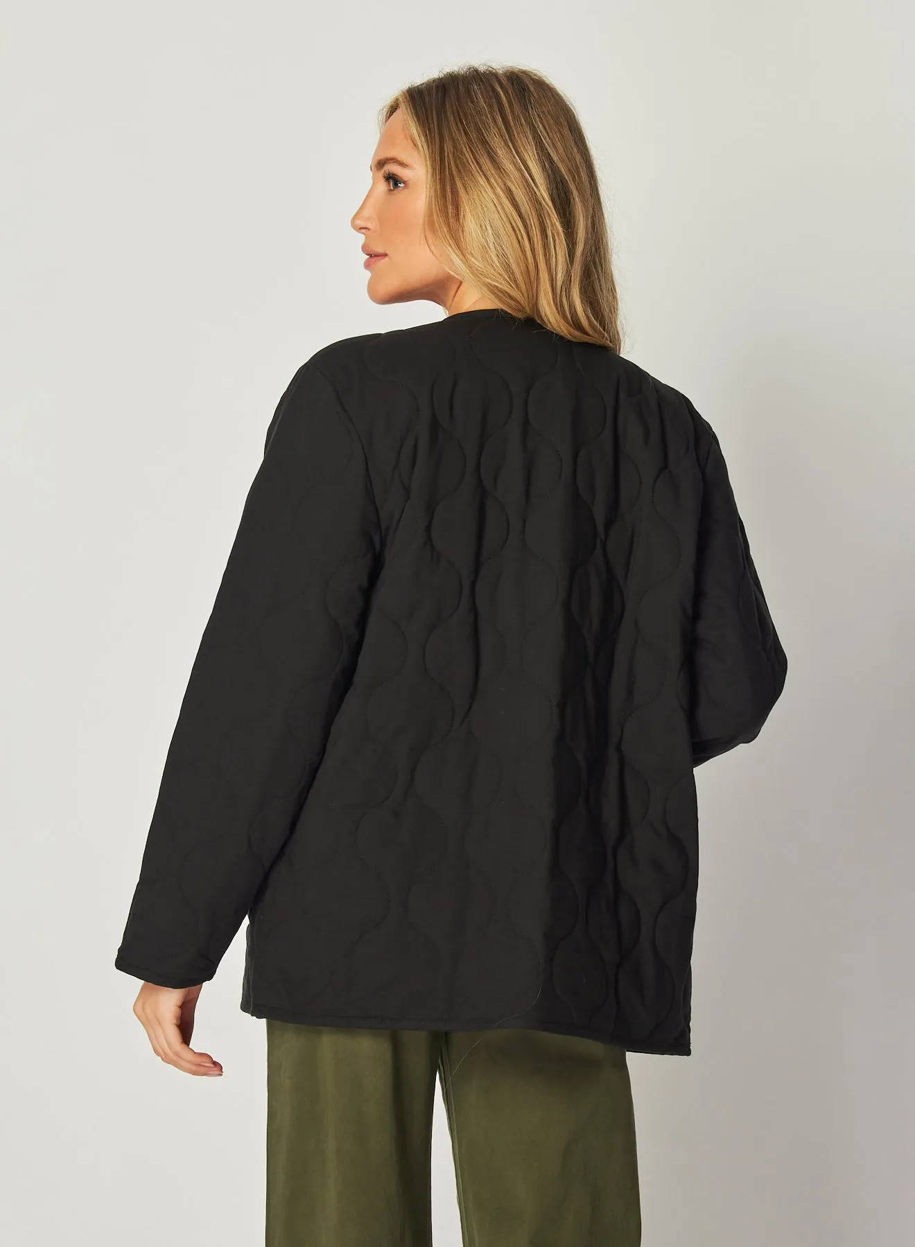 Quilted Jacket - Black