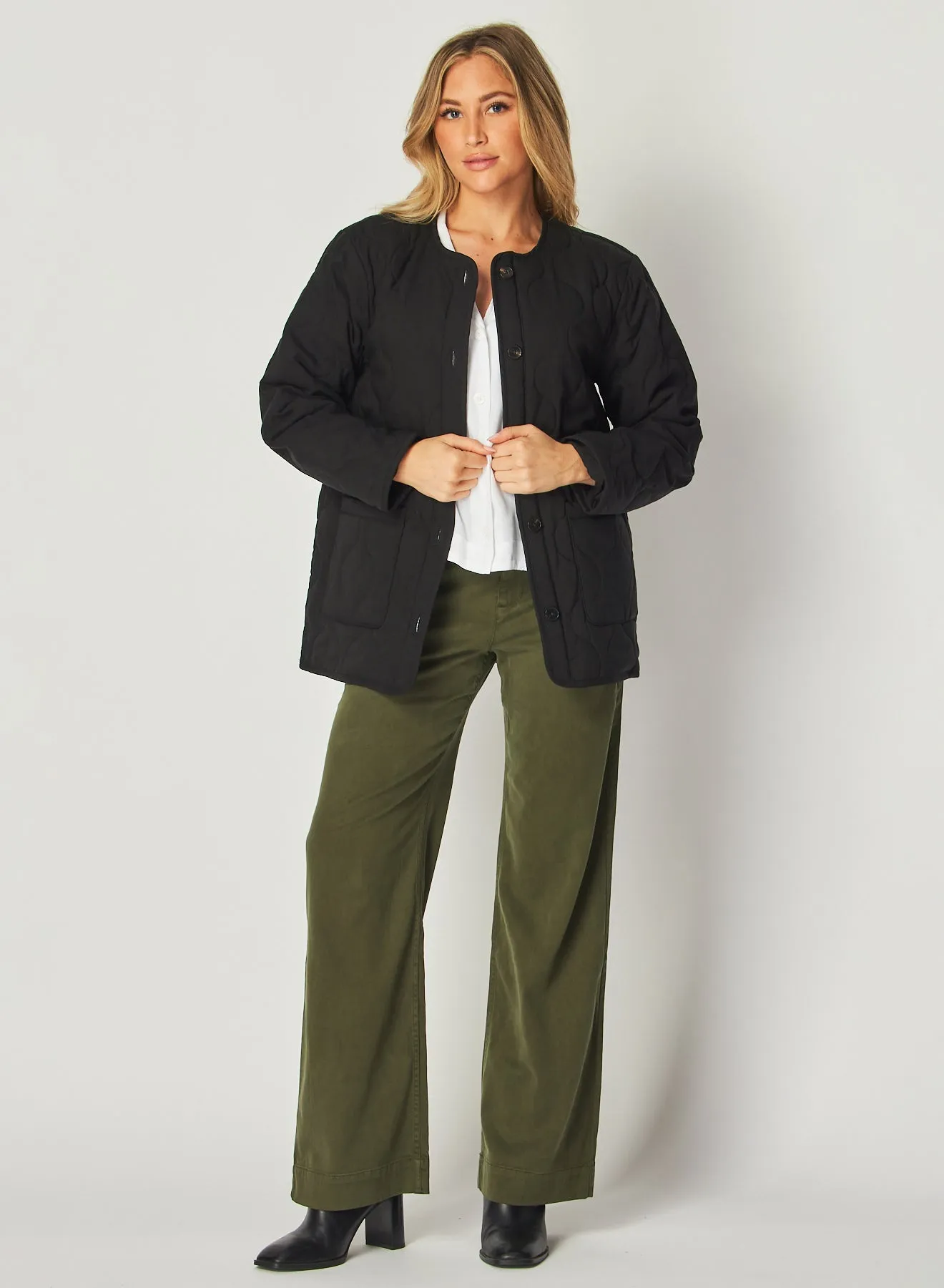 Quilted Jacket - Black