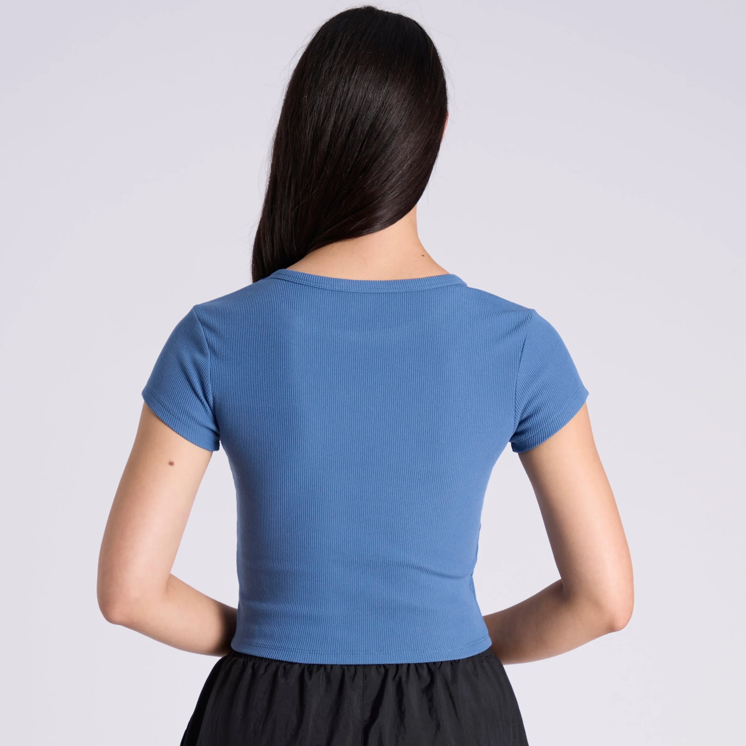 Ribbed Tee East Coast Blue