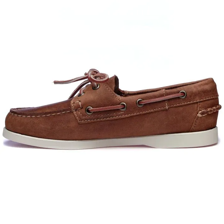 Sebago - Brown Tan Docksides Portland Crazy H Woman