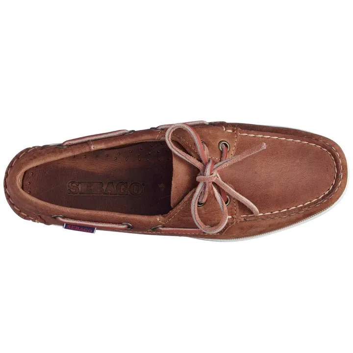 Sebago - Brown Tan Docksides Portland Crazy H Woman