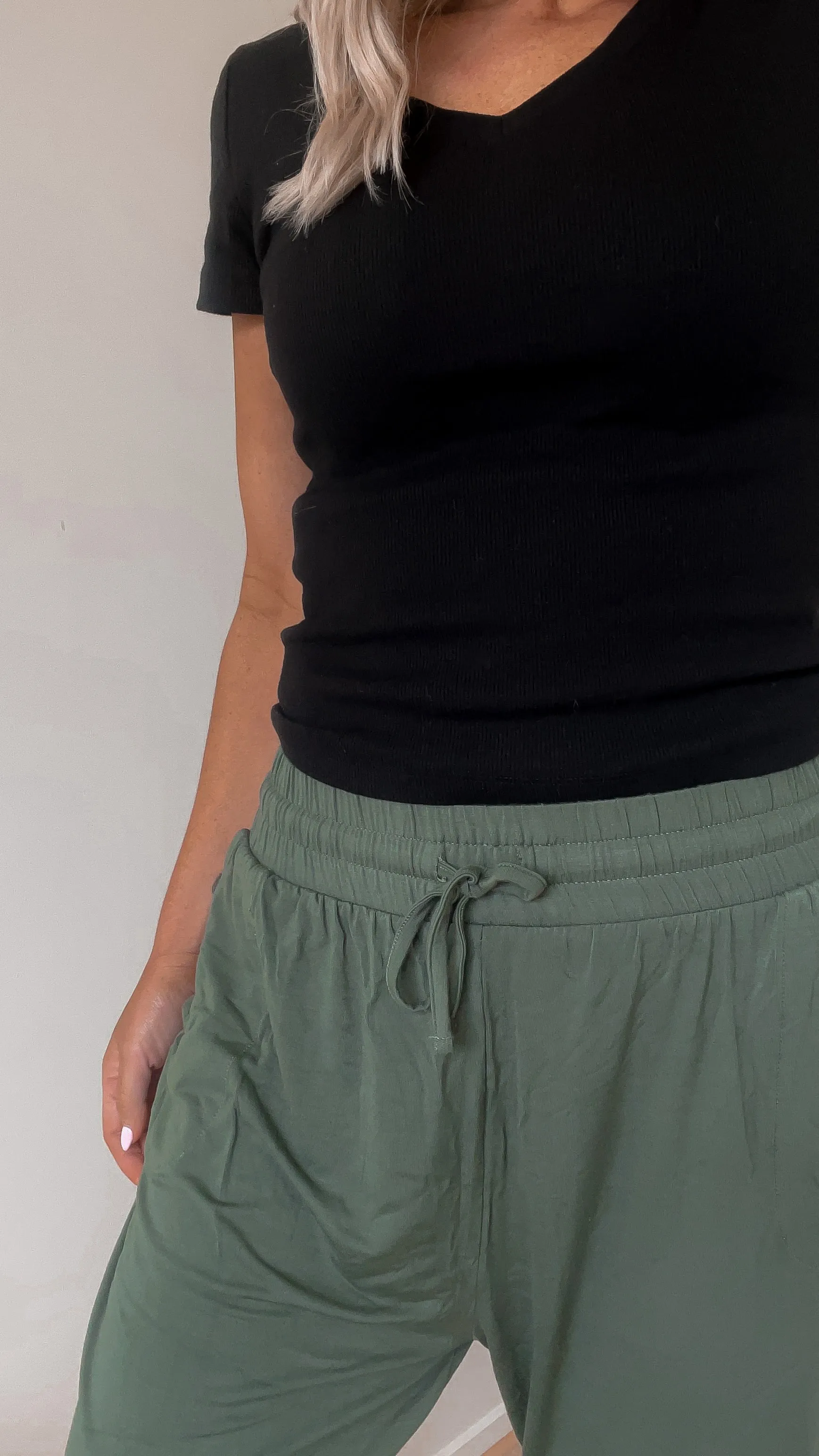 Shine On Essentials Comfort Jogger Khaki