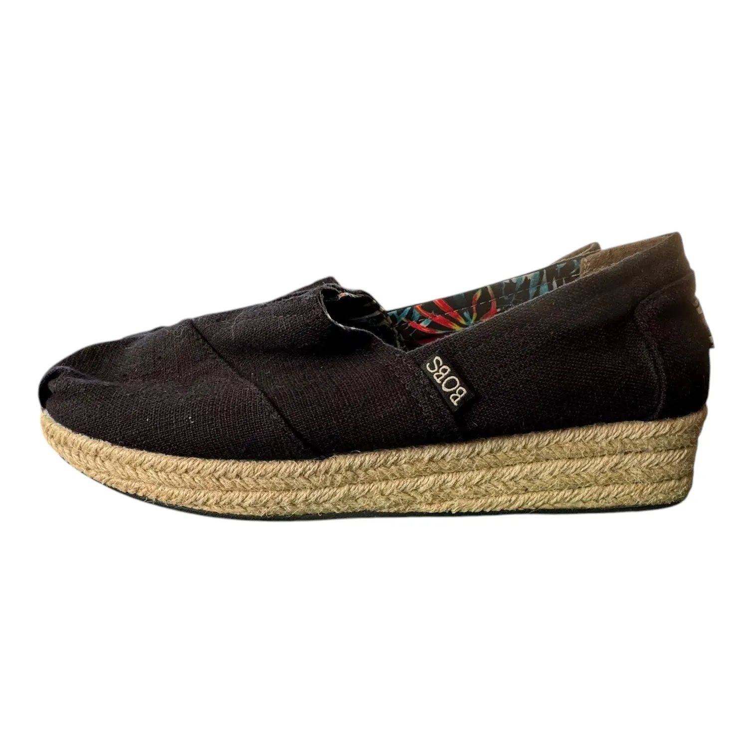 Shoes Flats By Bobs In Black & Tan, Size:8.5