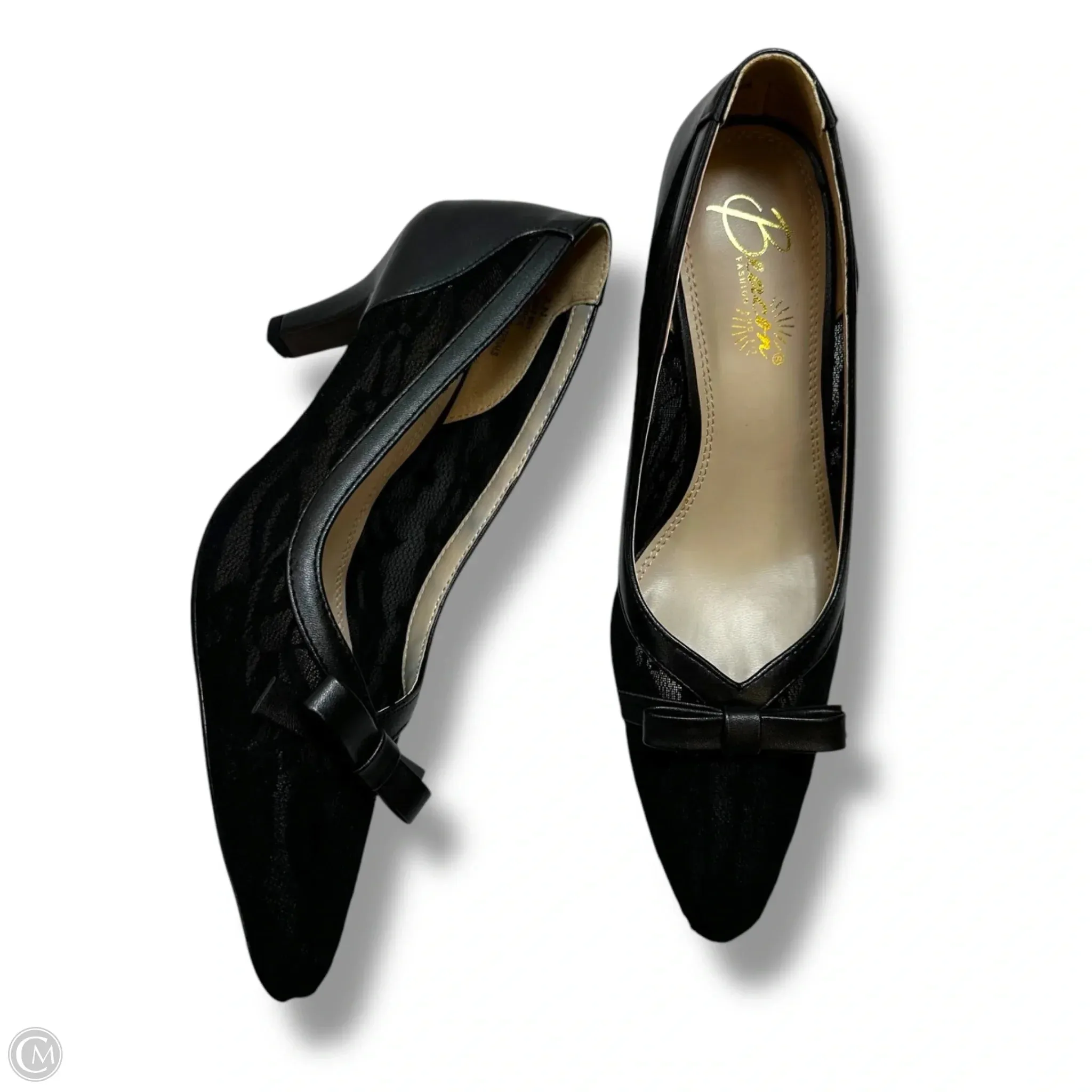 Shoes Heels Kitten By Clothes Mentor In Black, Size: 7