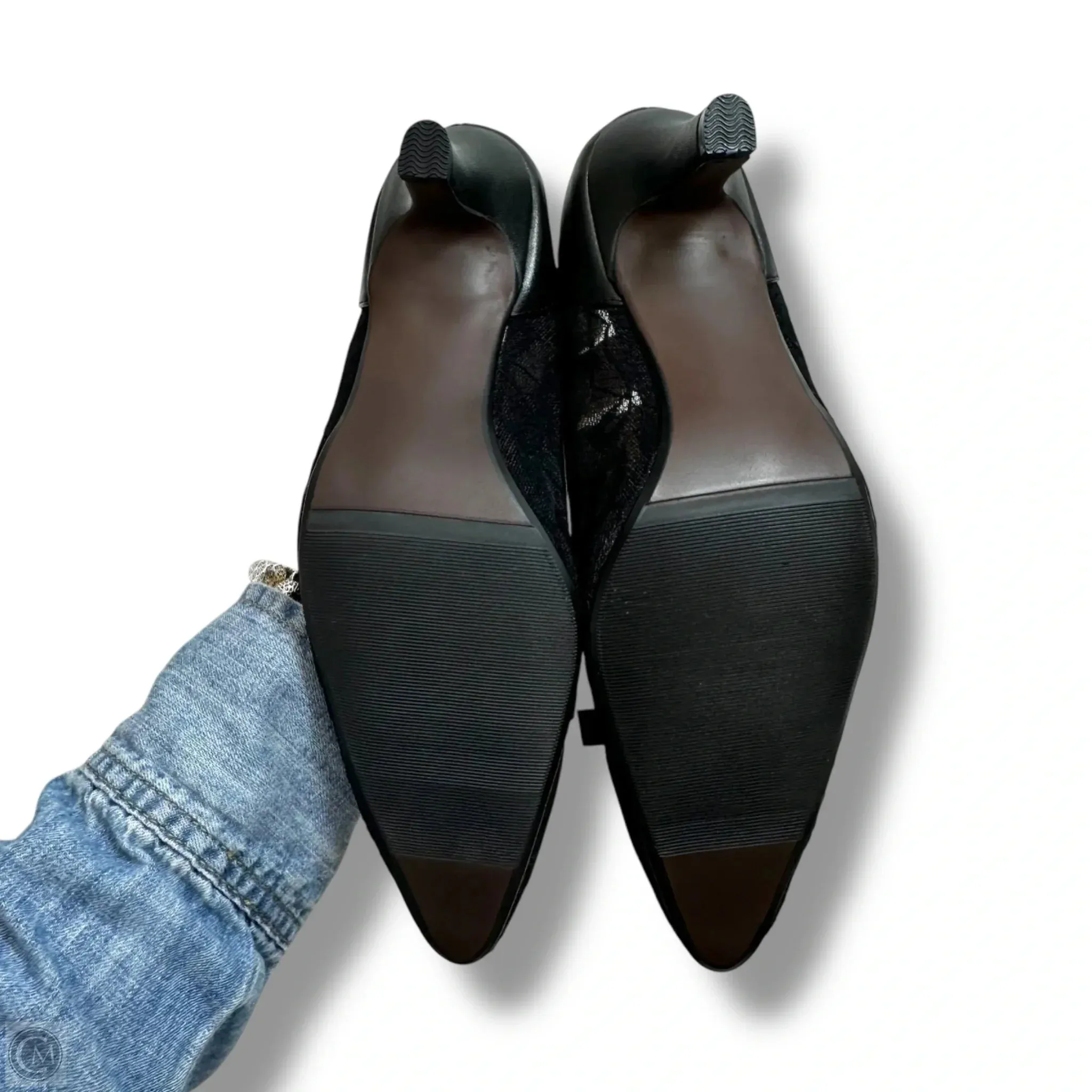 Shoes Heels Kitten By Clothes Mentor In Black, Size: 7