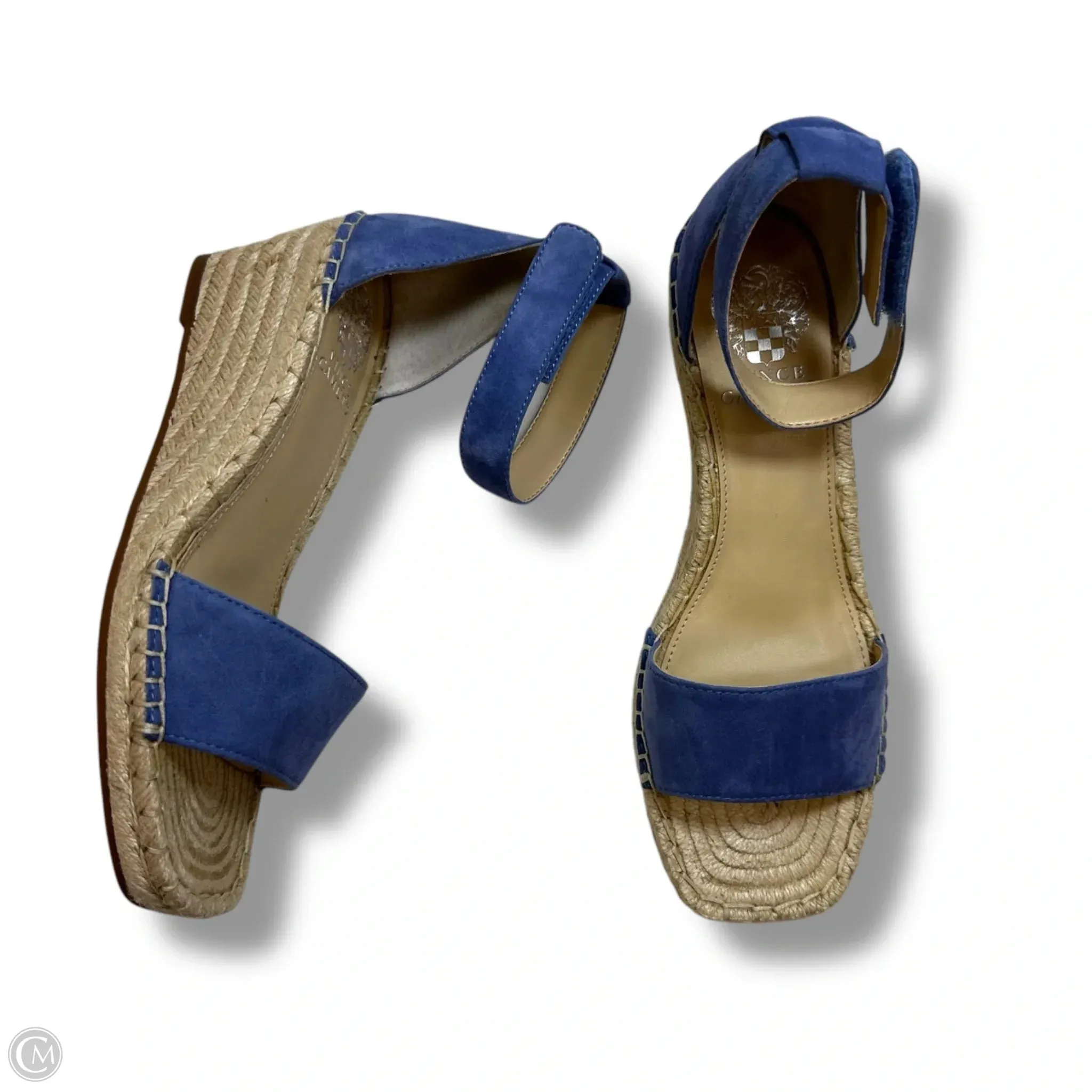 Shoes Heels Wedge By Vince Camuto In Blue, Size: 8