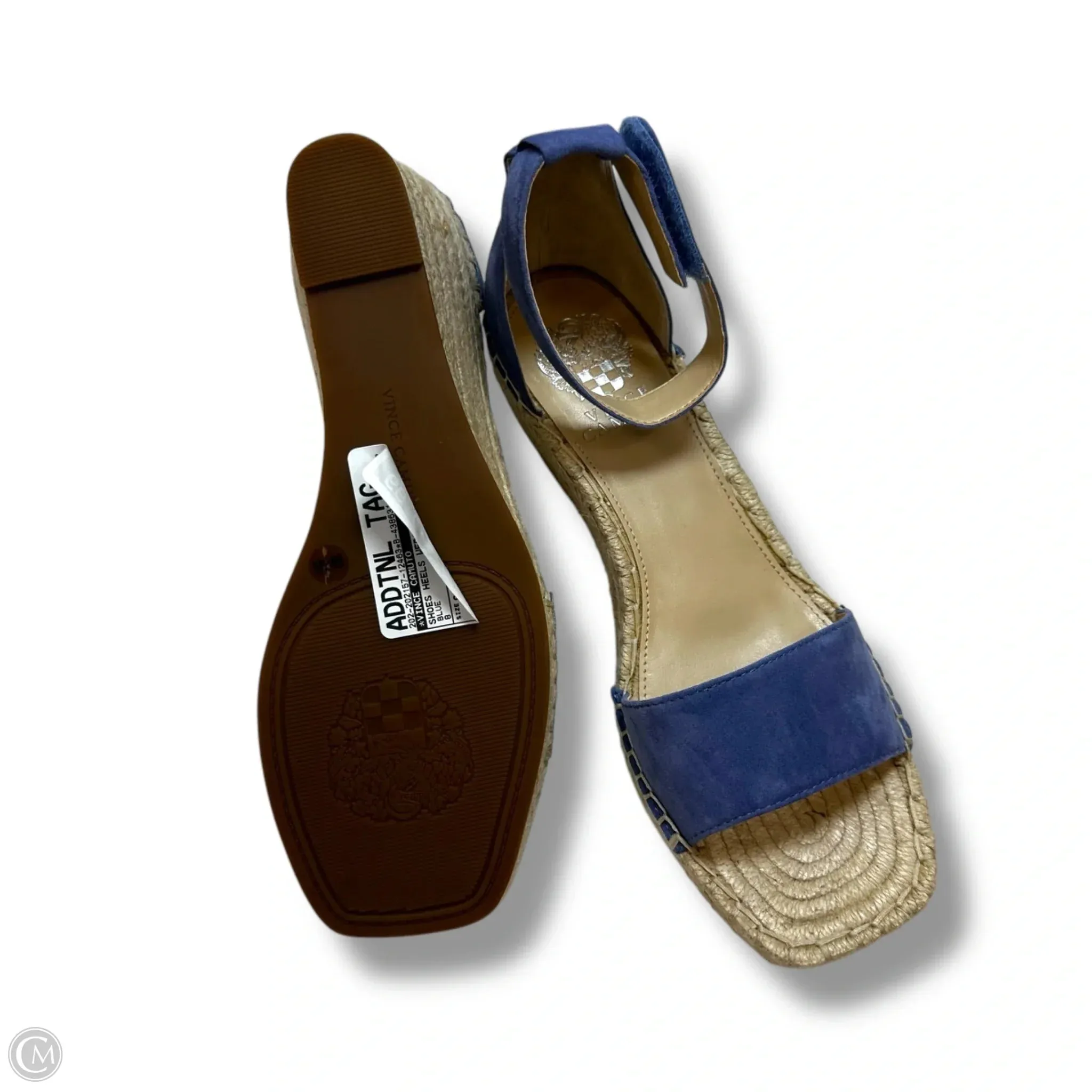Shoes Heels Wedge By Vince Camuto In Blue, Size: 8
