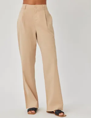 Single Pleat Trouser, Kona Khaki