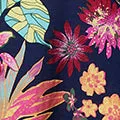 Tropical Print Knee Length Shift Dress