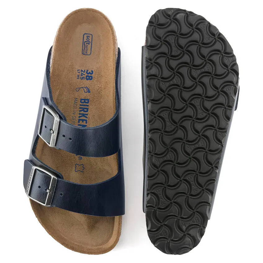 Unisex Arizona Soft Footbed Oiled Leather Blue Medium/Narrow