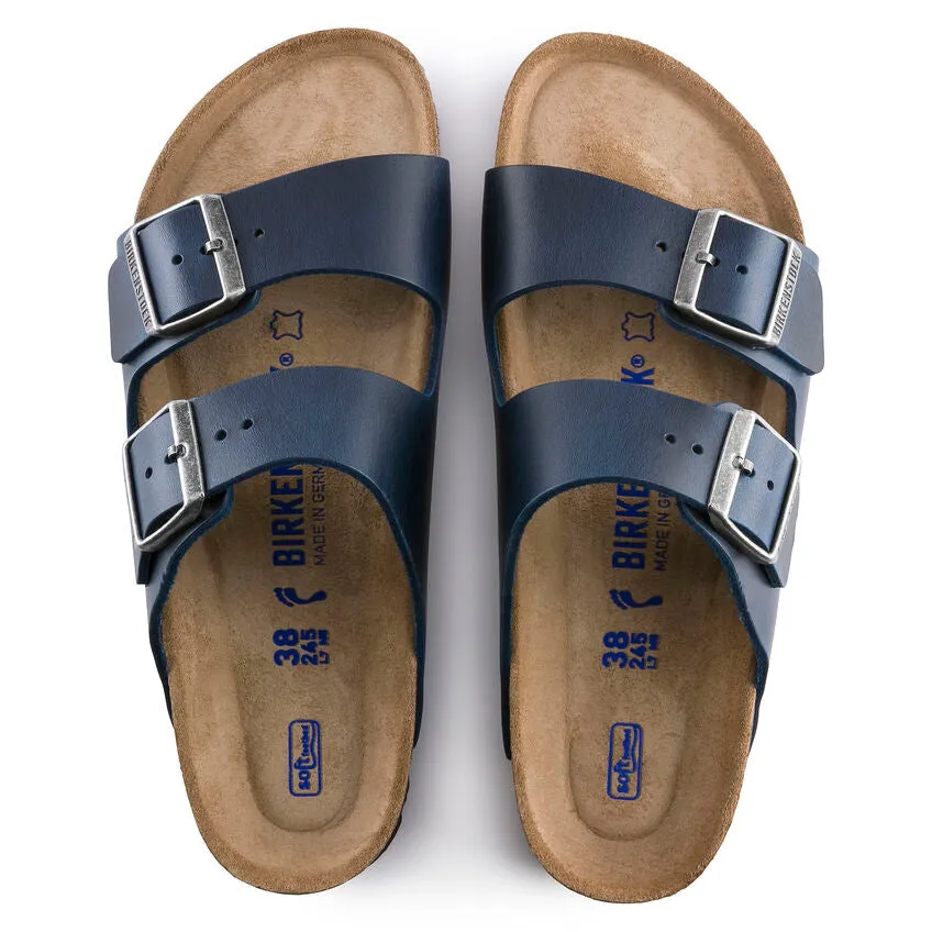 Unisex Arizona Soft Footbed Oiled Leather Blue Medium/Narrow
