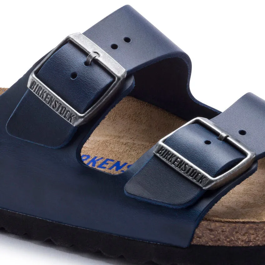 Unisex Arizona Soft Footbed Oiled Leather Blue Medium/Narrow