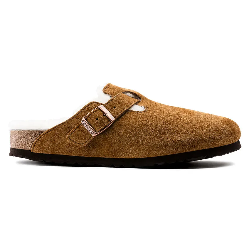 Unisex Boston Shearling Suede Leather Mink Regular/Wide