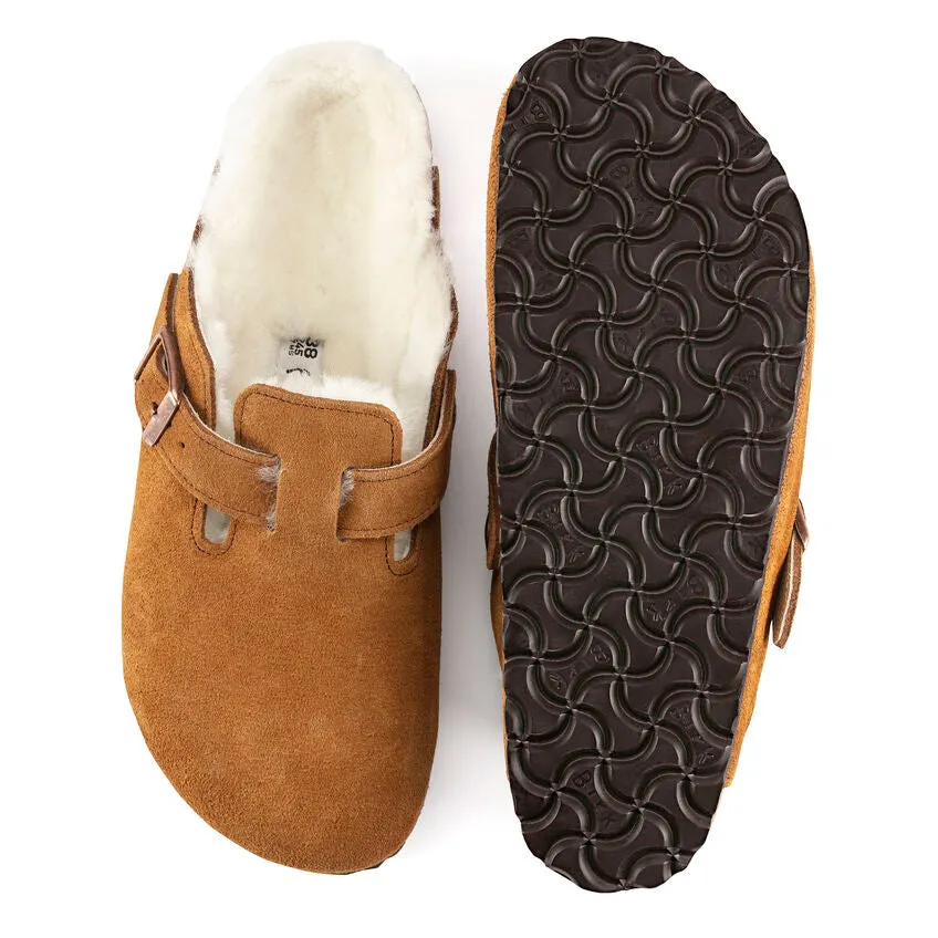 Unisex Boston Shearling Suede Leather Mink Regular/Wide