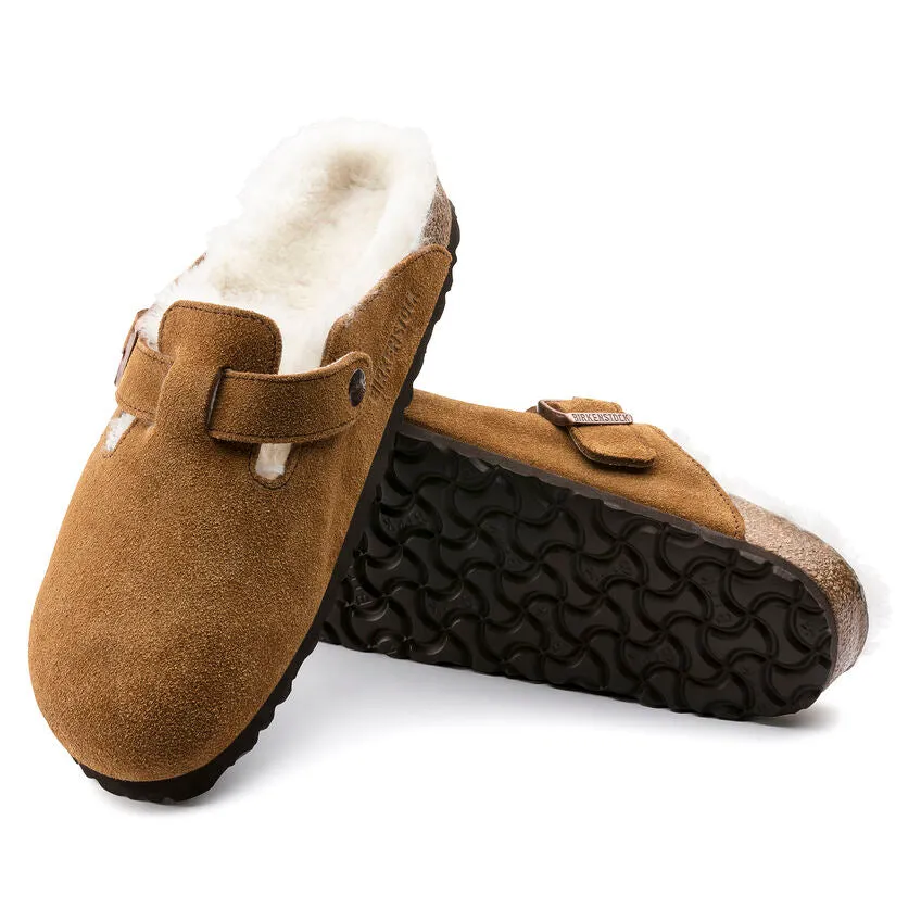 Unisex Boston Shearling Suede Leather Mink Regular/Wide