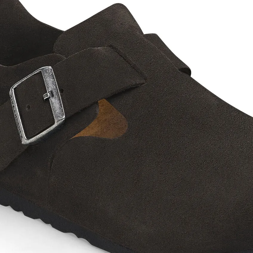 Unisex London Suede Leather Black Regular/Wide