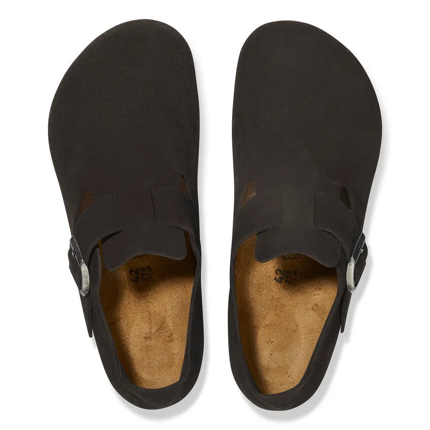 Unisex London Suede Leather Black Regular/Wide