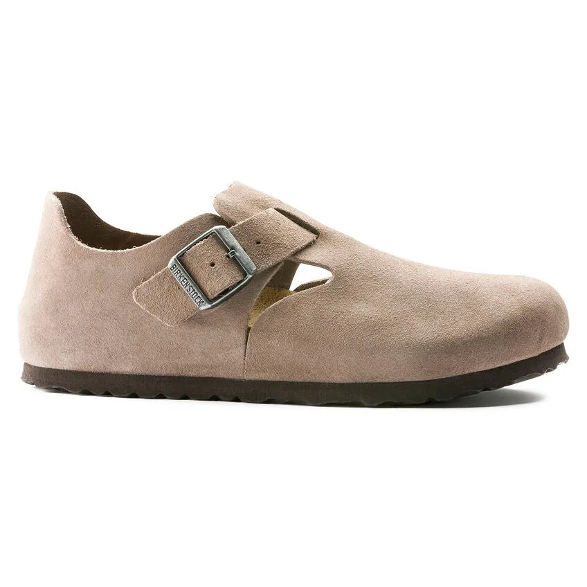 Unisex London Suede Leather Taupe Regular/Wide